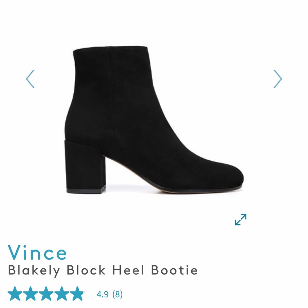 Vince Blakely Black Heel Bootie